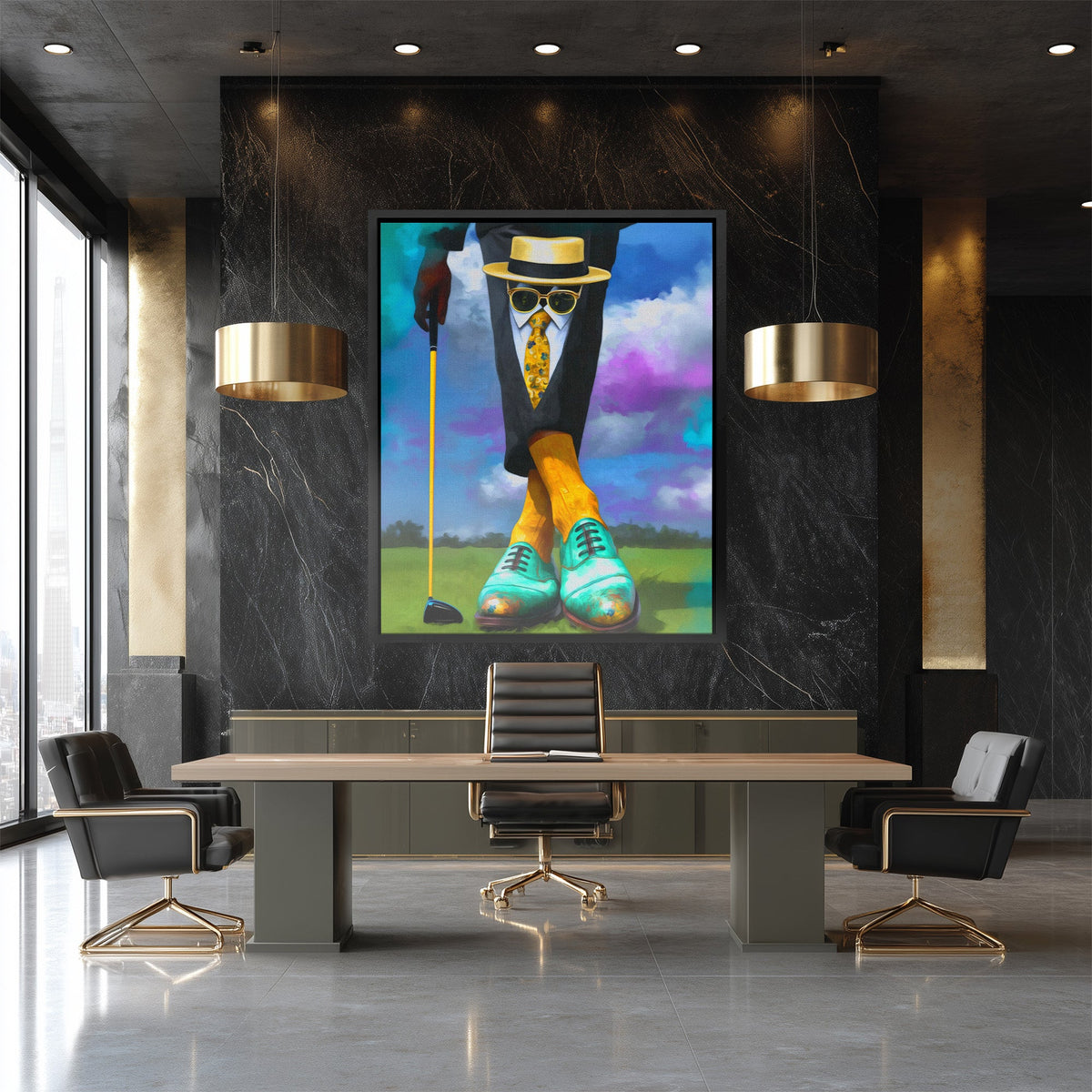 Gentleman Golfer's Reverie - Luxury Wall Art