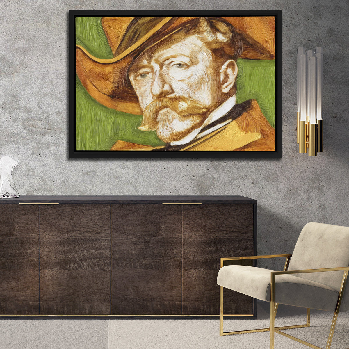 Gentleman of Flowing Time - Luxury Wall Art