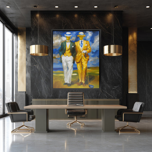 Gentlemen's Golden Hour in a room