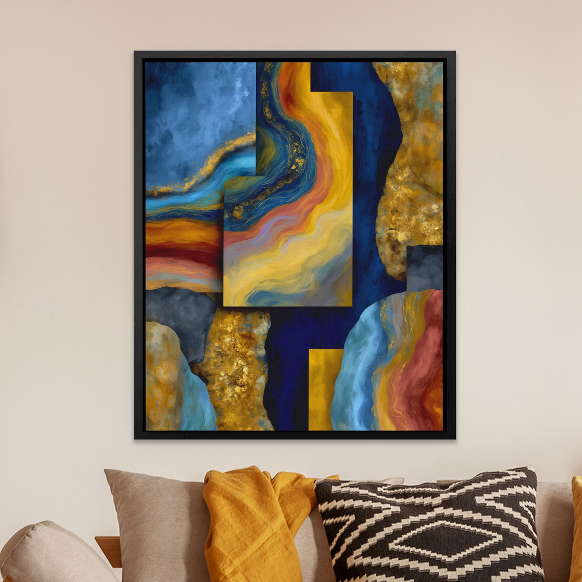 Geological Layers Unfinished — Geological Layers Unfinished Orange Room Zoom 230