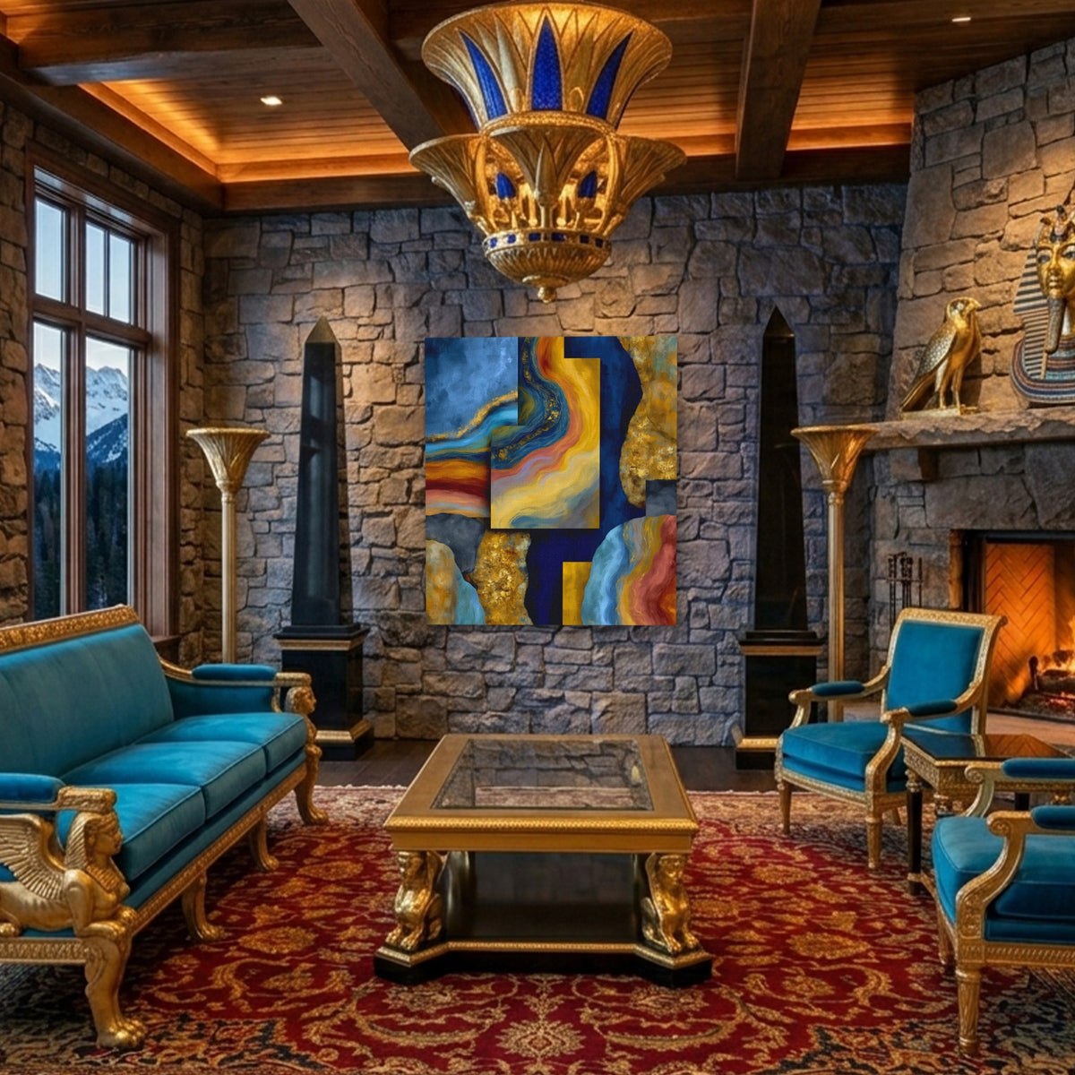 Geological Layers Unfinished — Geological Layers Unfinished Weird Egyptian Room Port 350