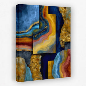 Geological Layers Unfinished — Geological Layers Unfinished Portrait   Side View   Mirror 278
