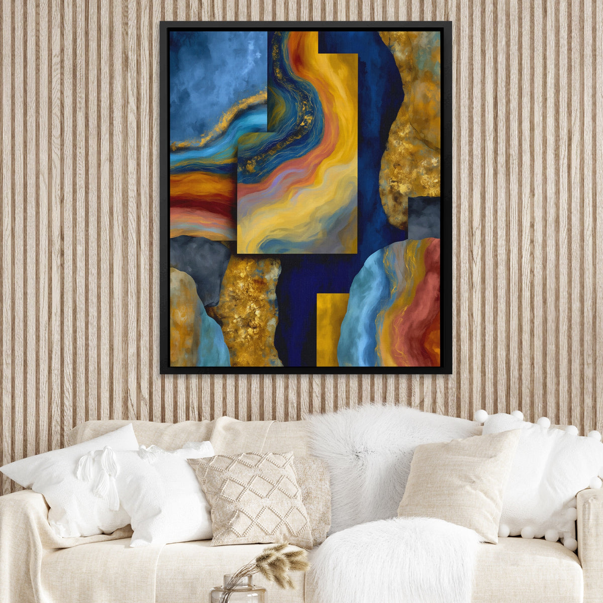 Geological Layers Unfinished — Geological Layers Unfinished Boojie Vibe Couch Close Up 14