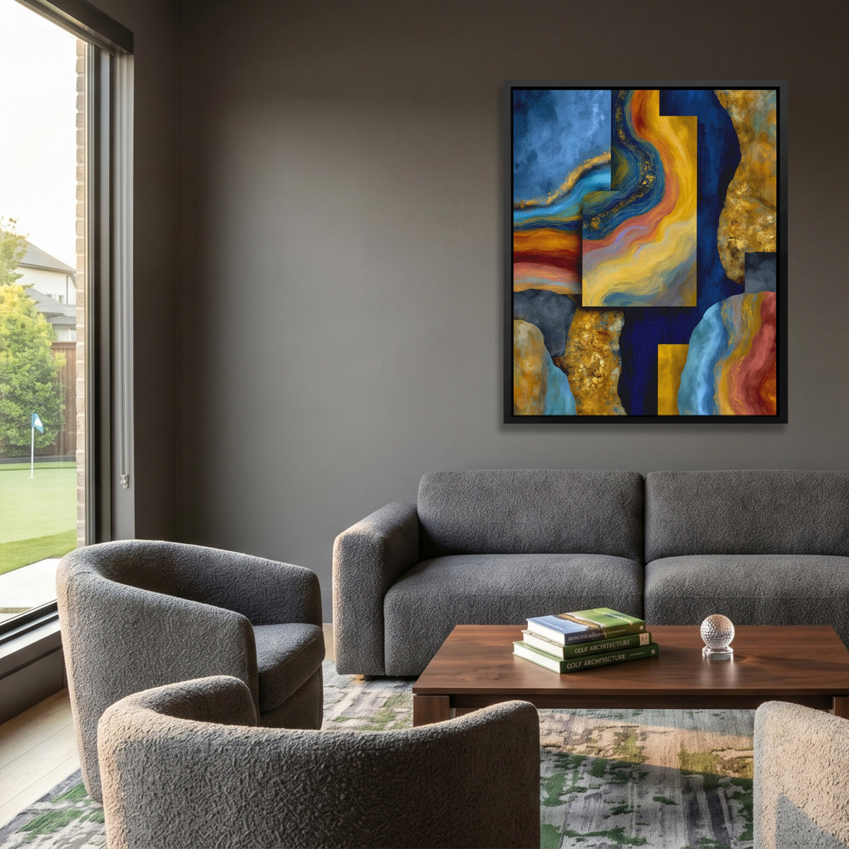 Geological Layers Unfinished — Geological Layers Unfinished Golf Course House Port 110
