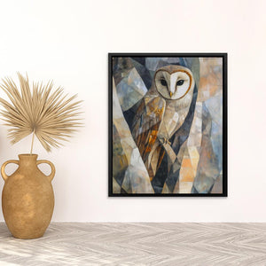 Geometric Barn Owl - Luxury Wall Art