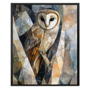Geometric Barn Owl - Luxury Wall Art