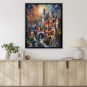 Geometric Cityscape - Luxury Wall Art