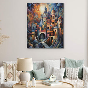 Geometric Cityscape - Luxury Wall Art