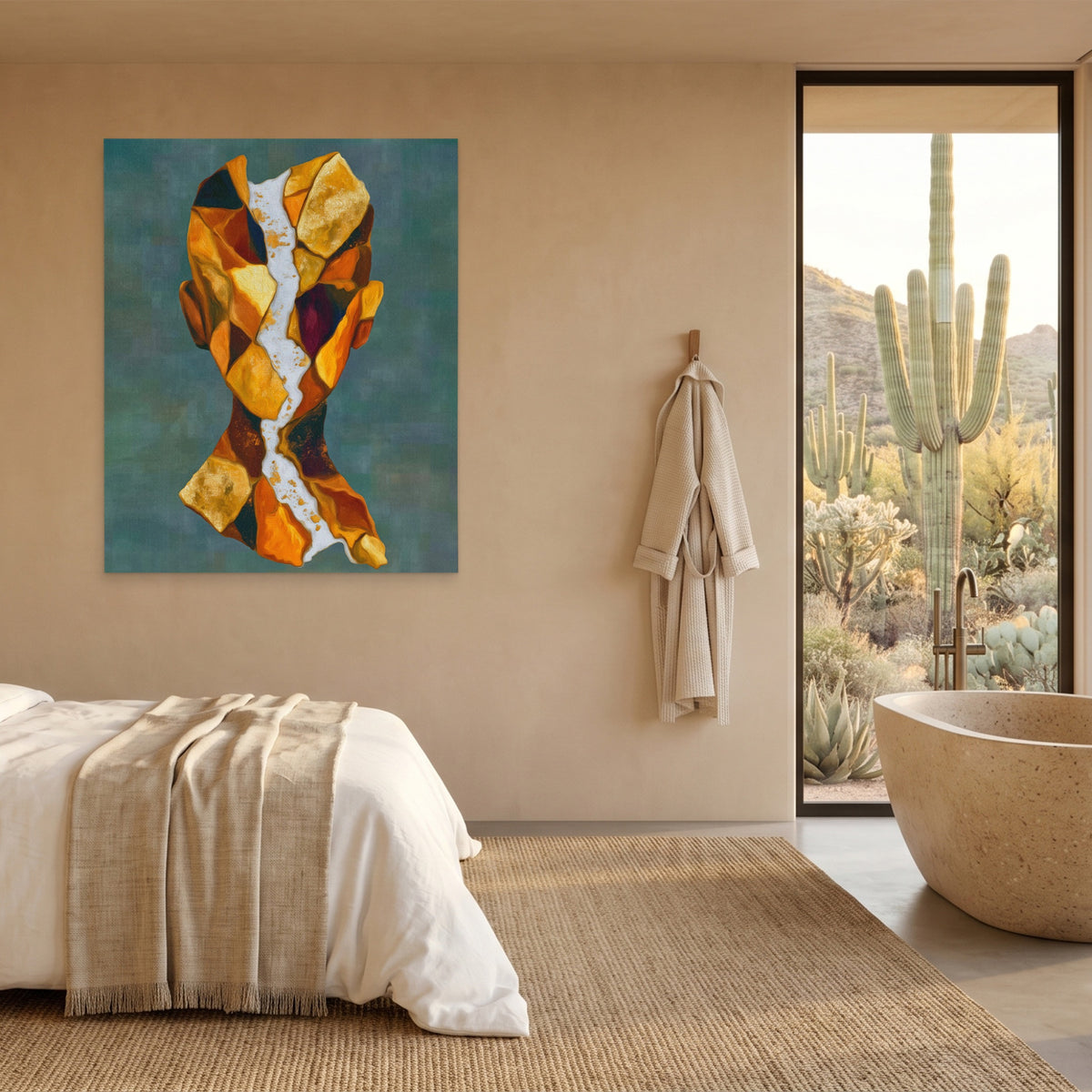 Geometric Facets Amber — Geometric Facets Amber Desert Home Port 39