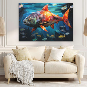 Geometric Fish - Luxury Wall Art