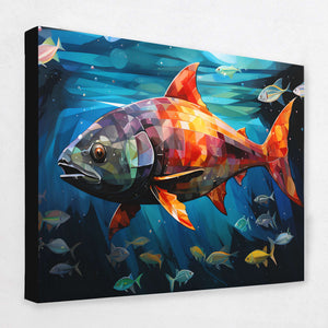 Geometric Fish - Luxury Wall Art