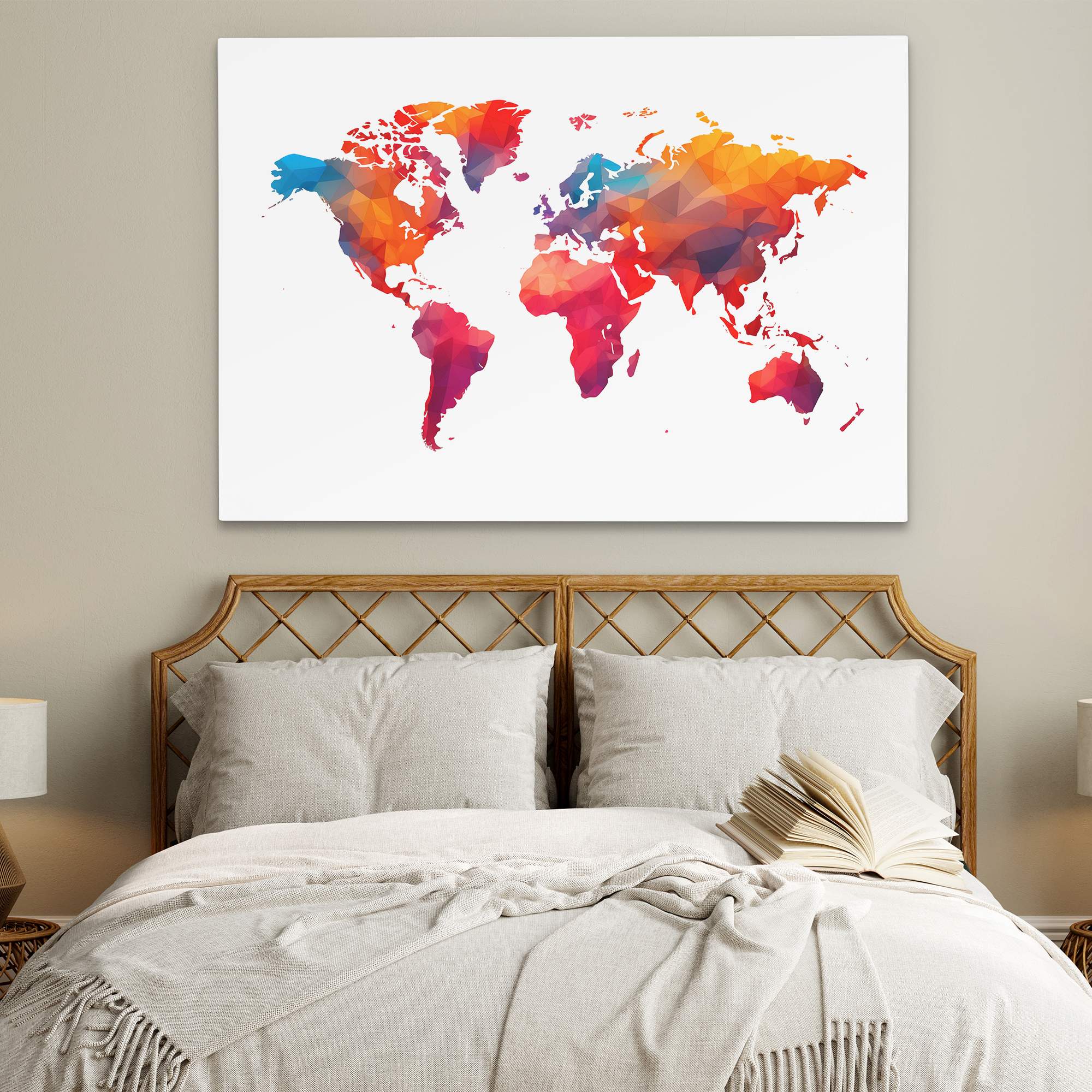 Geometric Globe - Luxury Wall Art