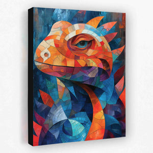 Geometric Lizard - Luxury Wall Art