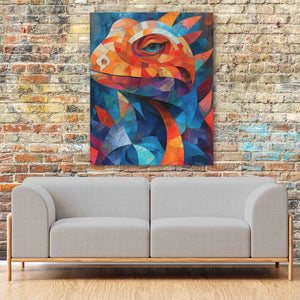 Geometric Lizard - Luxury Wall Art