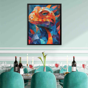 Geometric Lizard - Luxury Wall Art