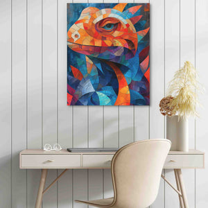 Geometric Lizard - Luxury Wall Art