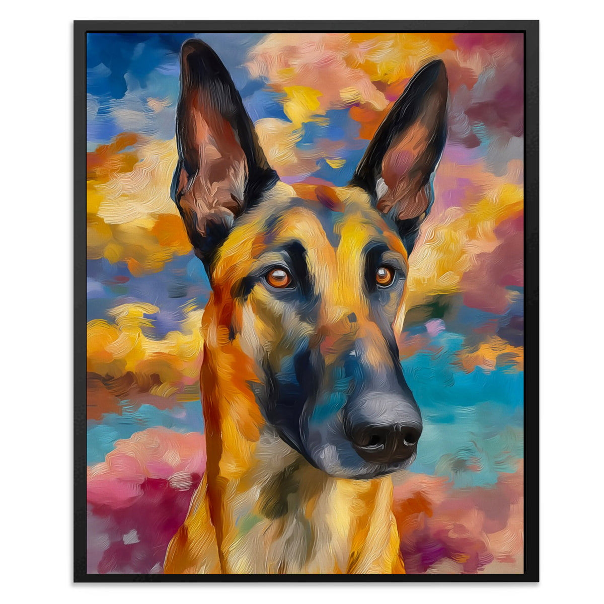 German Shepherd Dawn - Luxury Wall Art