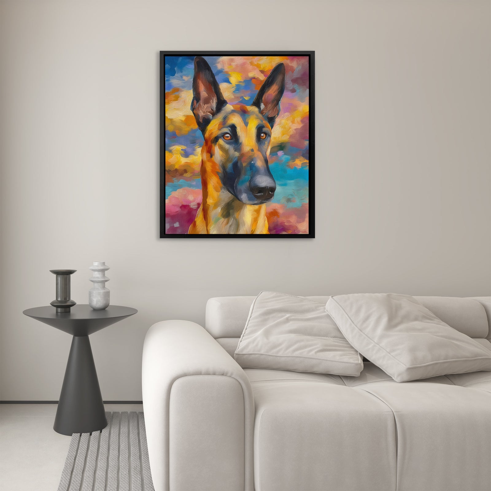 German Shepherd Dawn - Luxury Wall Art