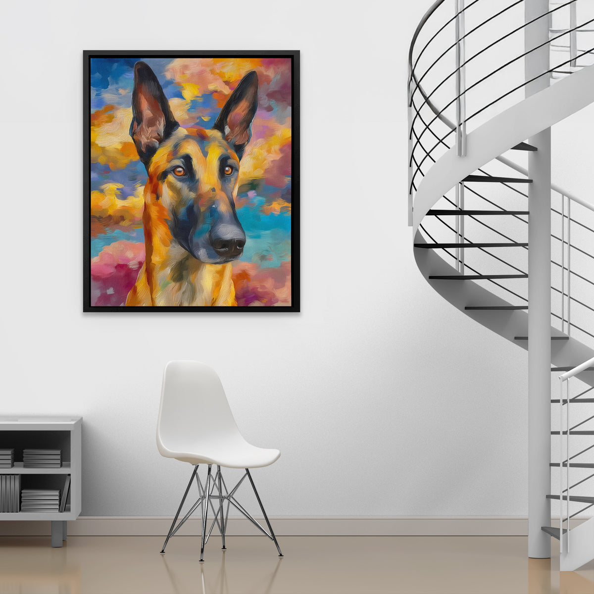 German Shepherd Dawn - Luxury Wall Art