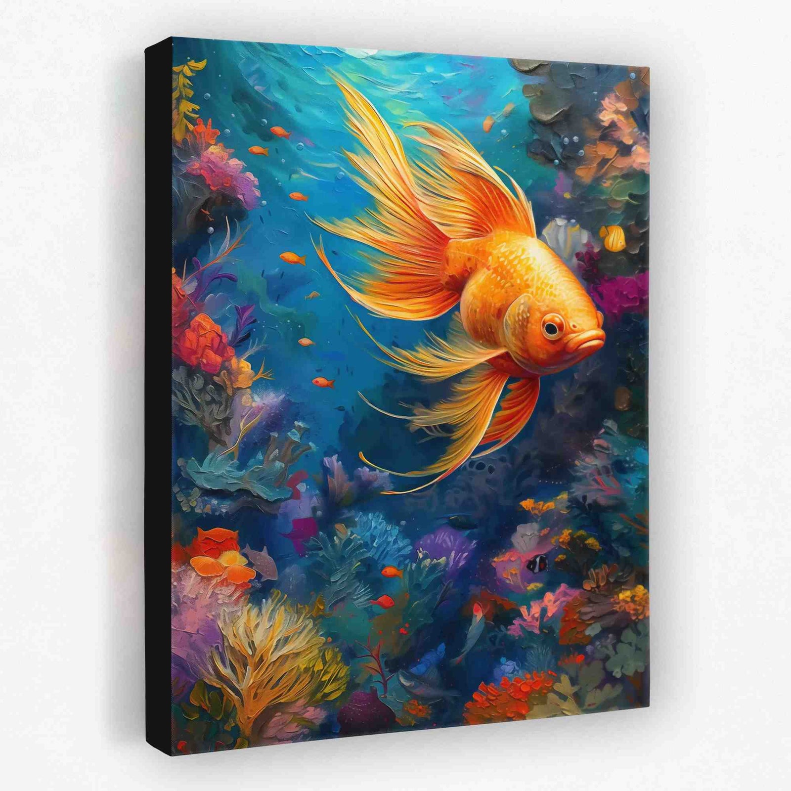 Giant Goldfish - Animals Canvas Wall Art