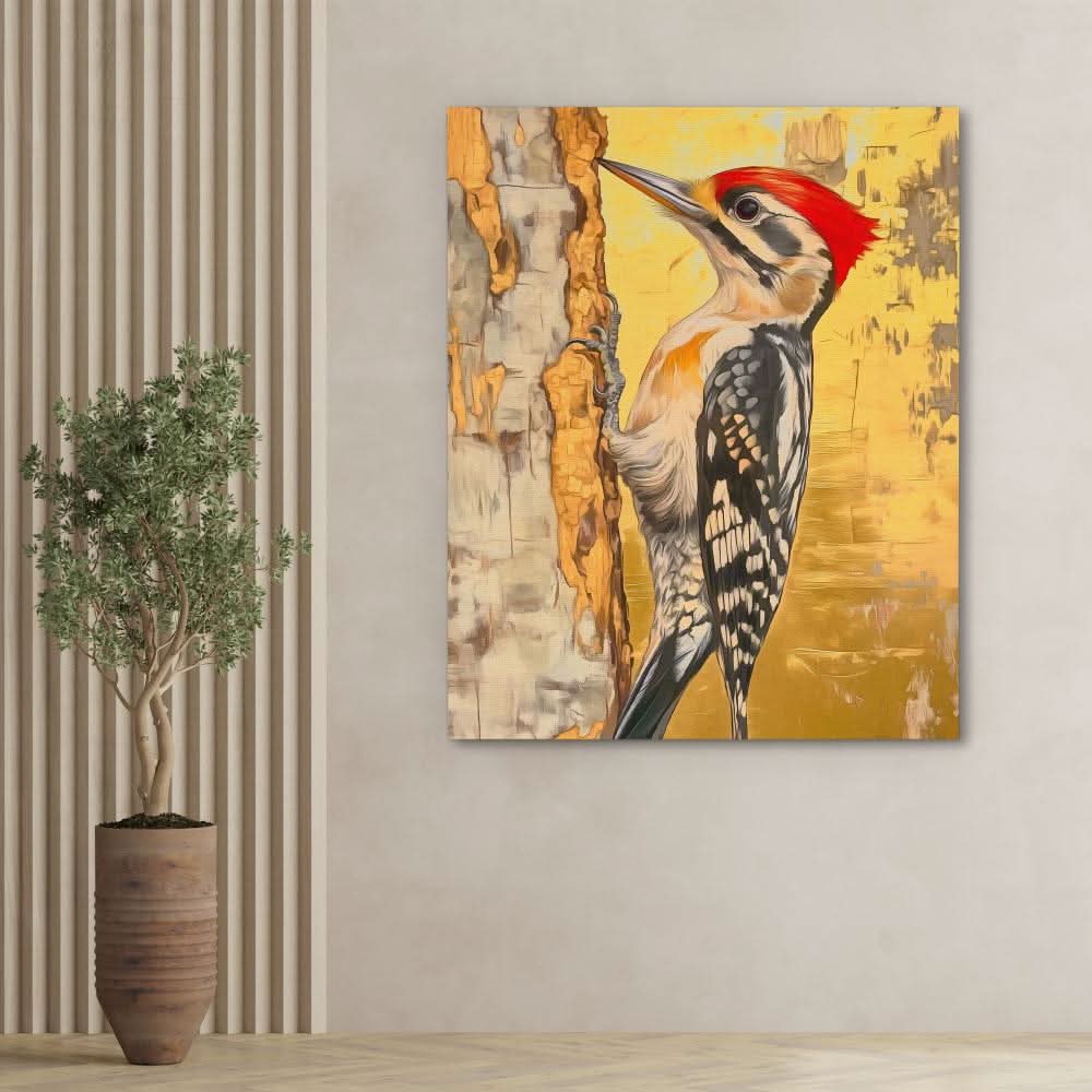 Gilded Drummer - Luxury Wall Art