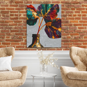 Gilded Foliage Fading — Gilded Foliage Fading Two Chairs and Brick Wall 328