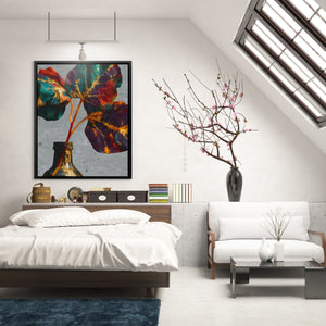 Gilded Foliage Fading — Gilded Foliage Fading Lighted Room 160
