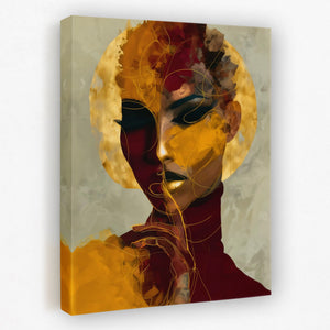 Gilded Identity Layers - Luxury Wall Art