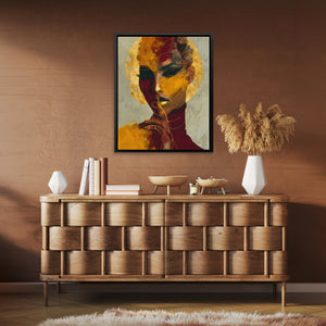 Gilded Identity Layers - Luxury Wall Art