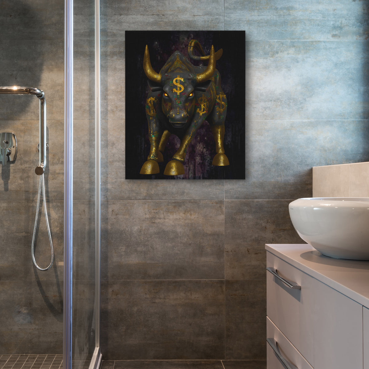 Gilded Market Sovereign - Luxury Wall Art