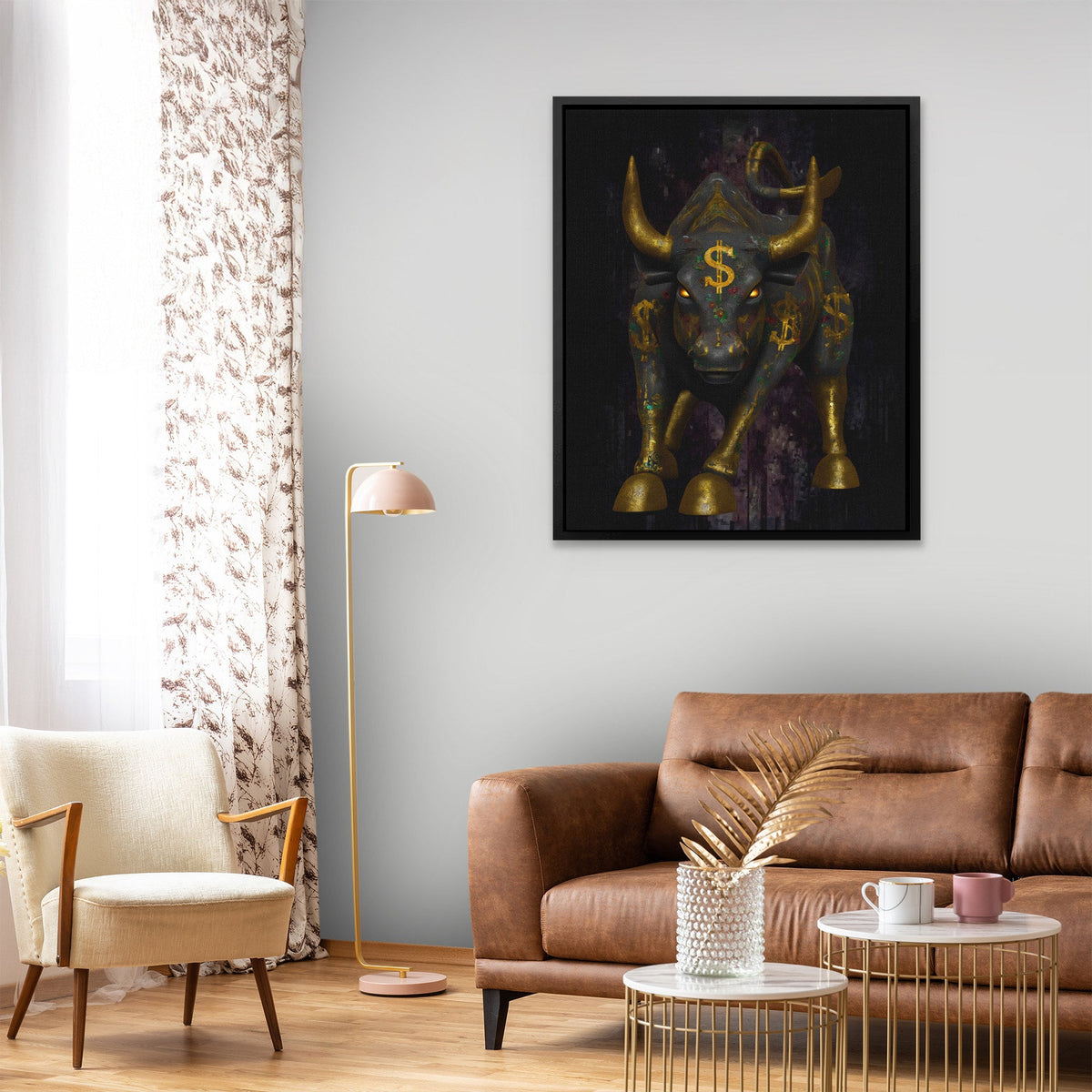 Gilded Market Sovereign - Luxury Wall Art