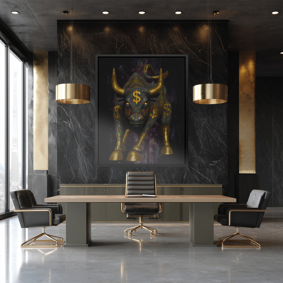 Gilded Market Sovereign - Luxury Wall Art
