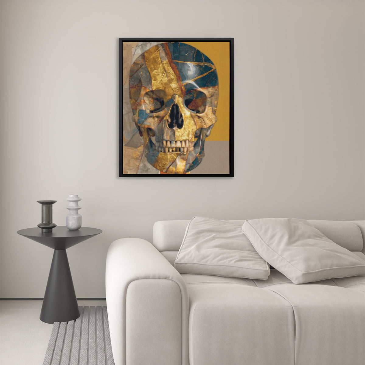 Gilded Mortality Fragments - Luxury Wall Art