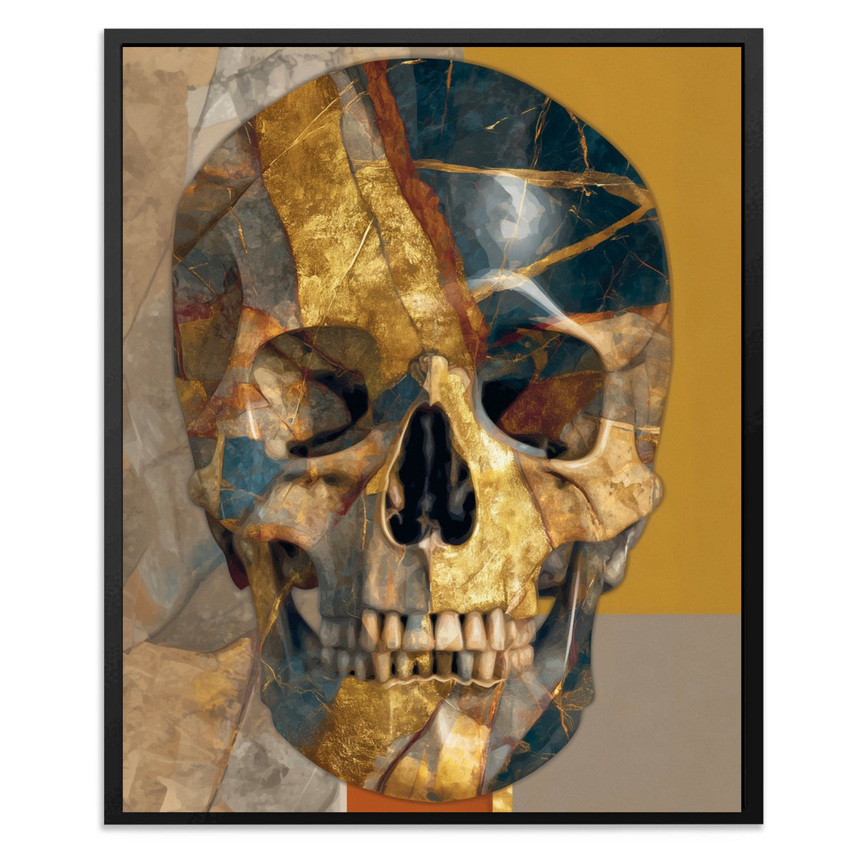 Gilded Mortality Fragments - Luxury Wall Art