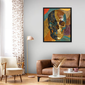 Gilded Mortality Portrait - Luxury Wall Art