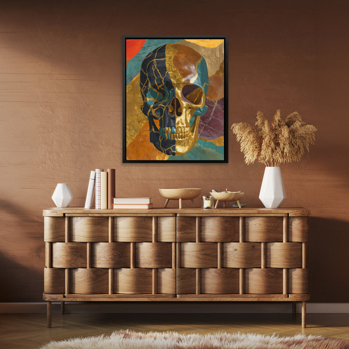 Gilded Mortality Portrait - Luxury Wall Art