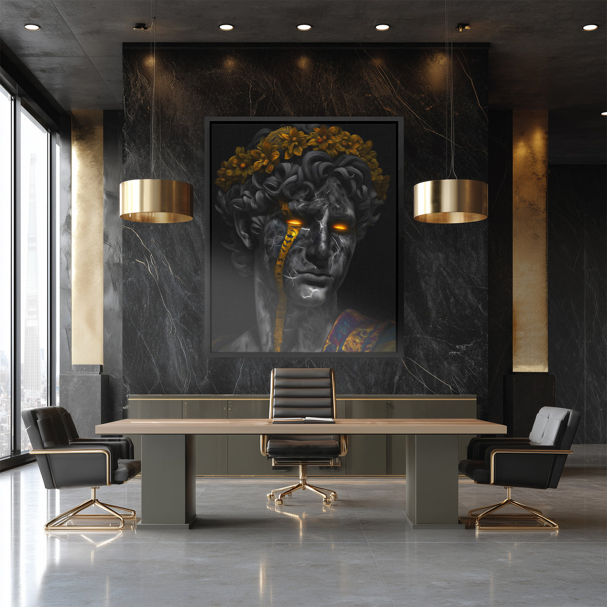 Gilded Revenants Crown - Luxury Wall Art