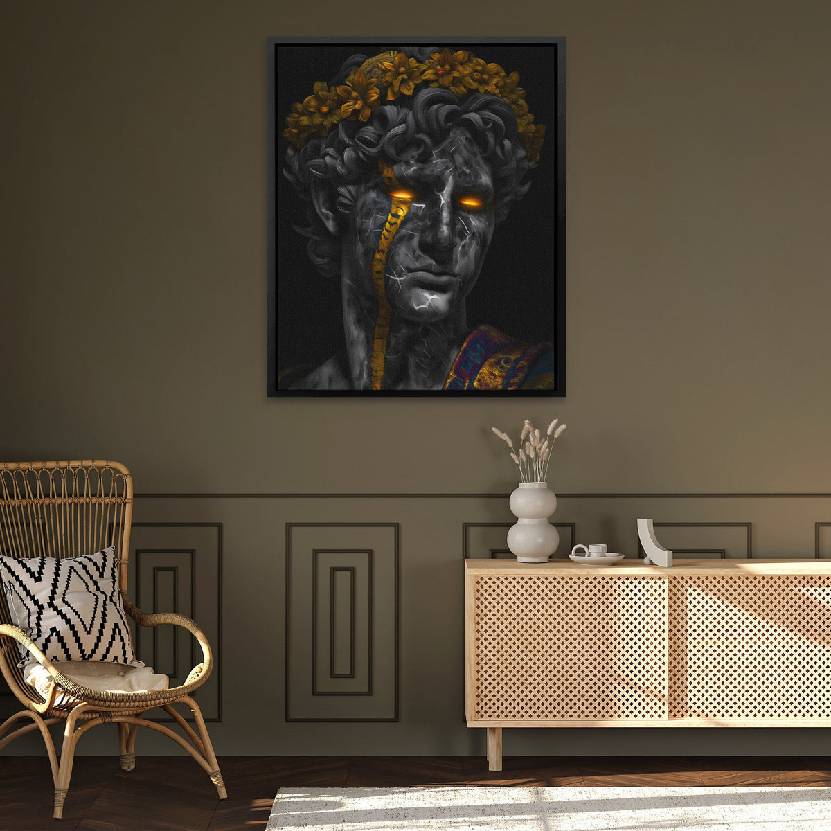 Gilded Revenants Crown - Luxury Wall Art