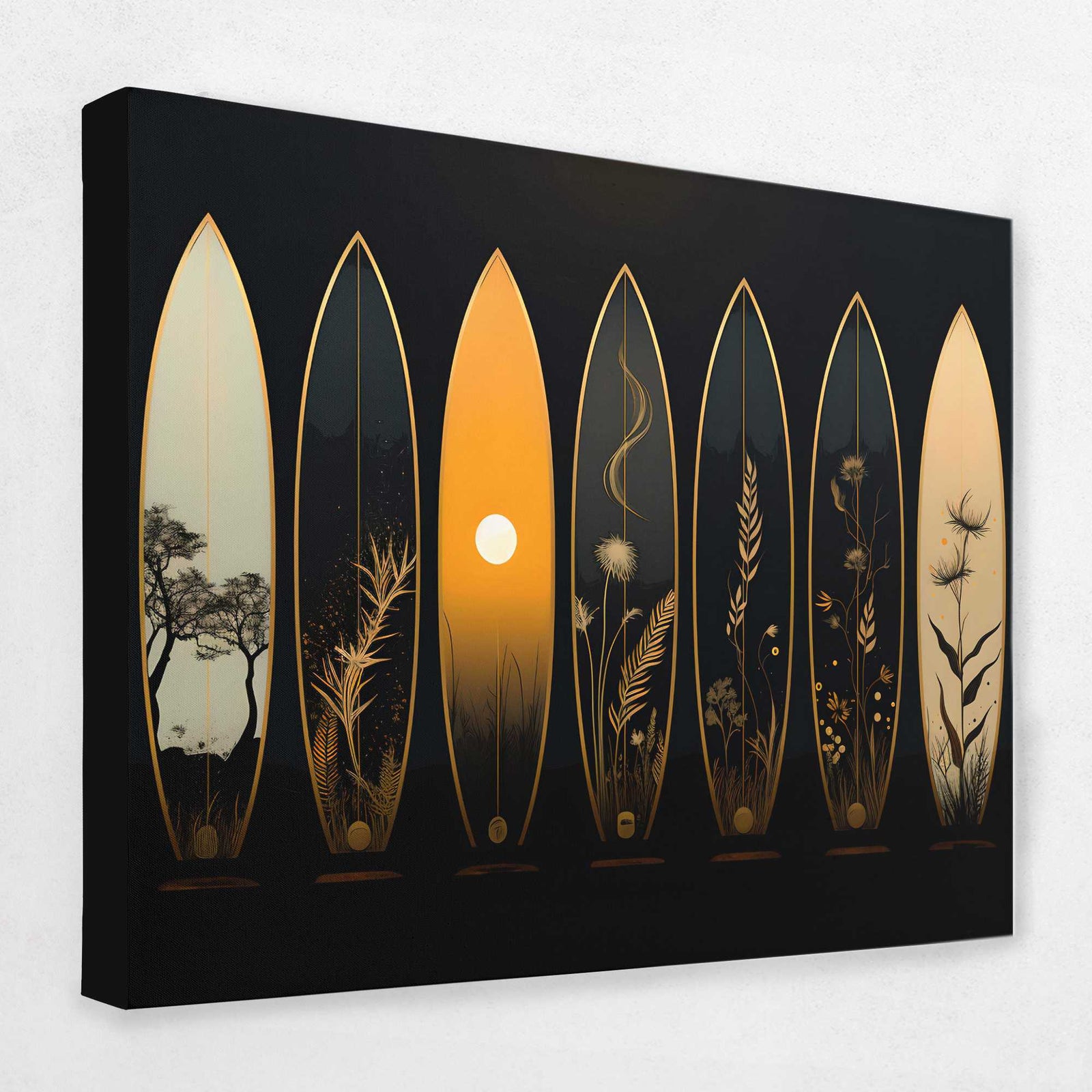 Gilded Rides - Oceanic Canvas Wall Art