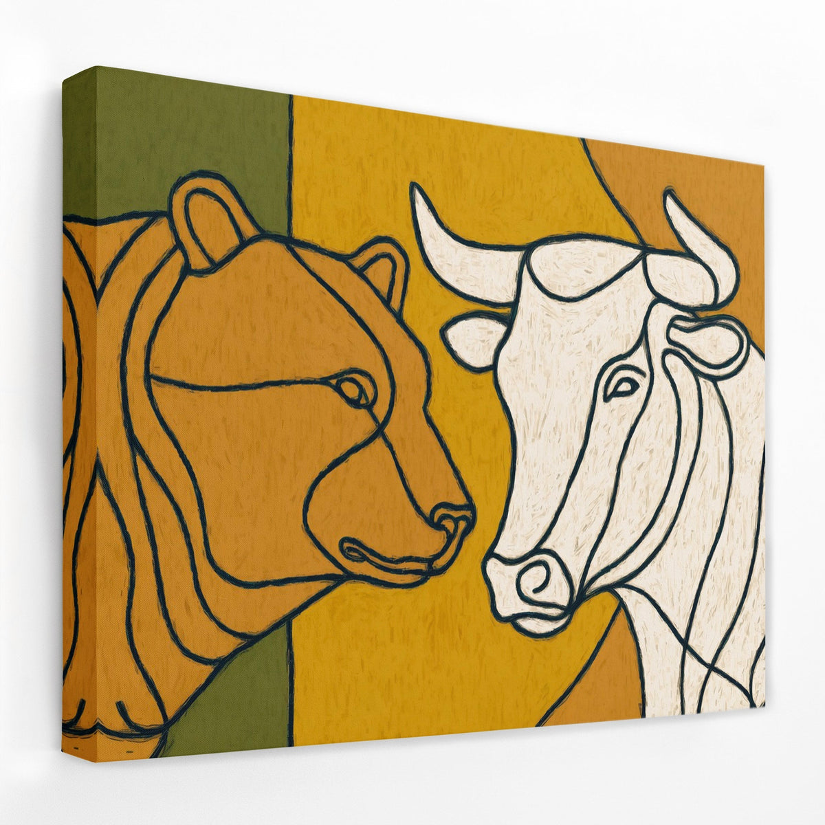 Gilded Standoff - Luxury Wall Art