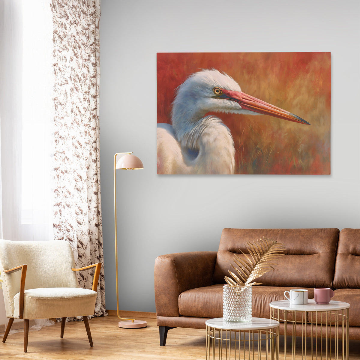 Gilded Stillwater Guardian - Luxury Wall Art