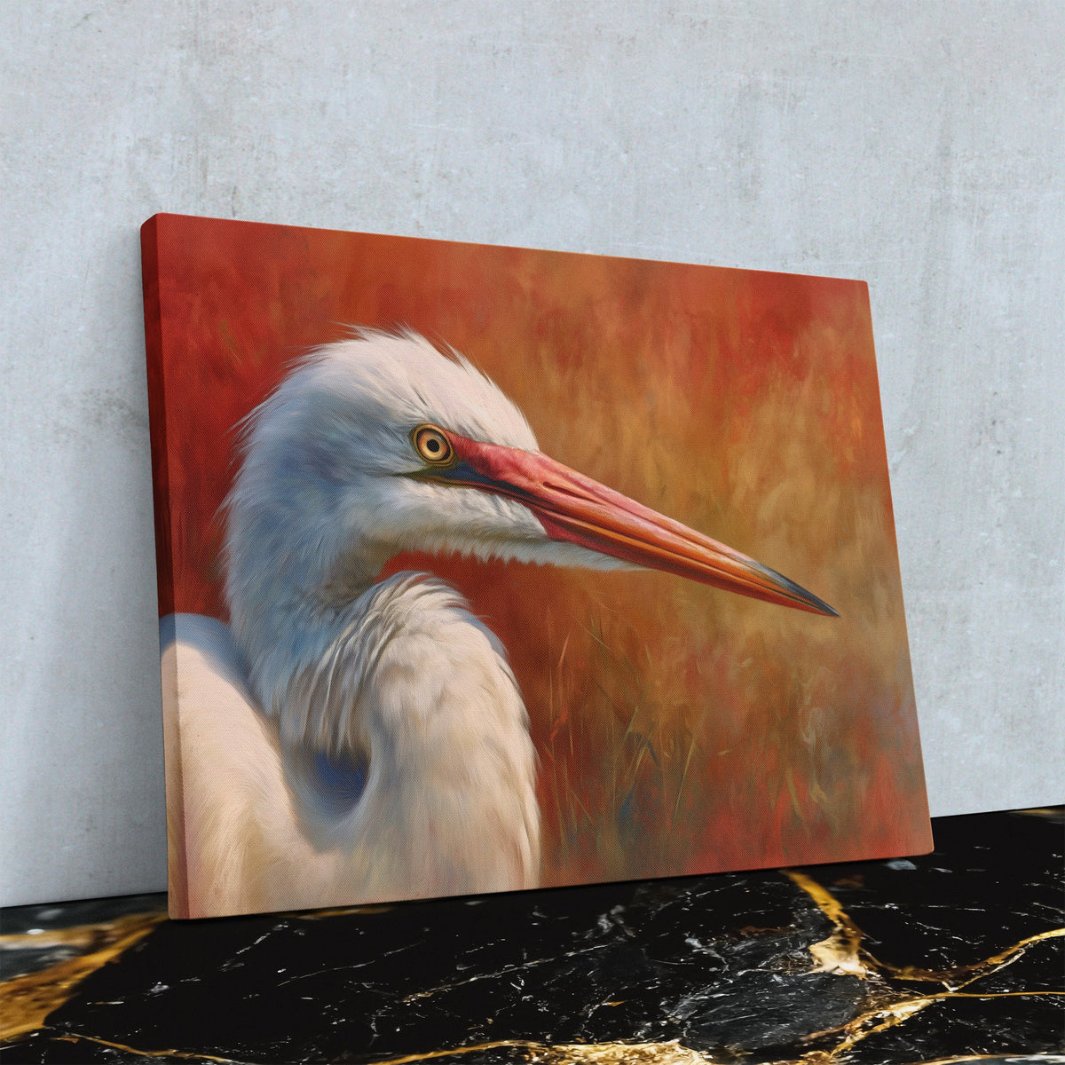 Gilded Stillwater Guardian - Luxury Wall Art