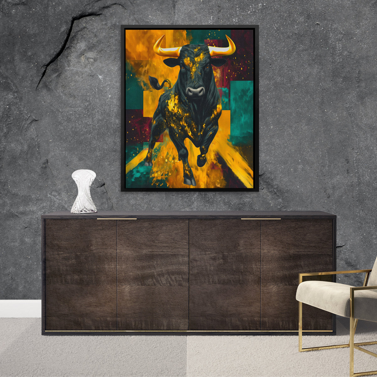 Gilded Storms Fury - Luxury Wall Art
