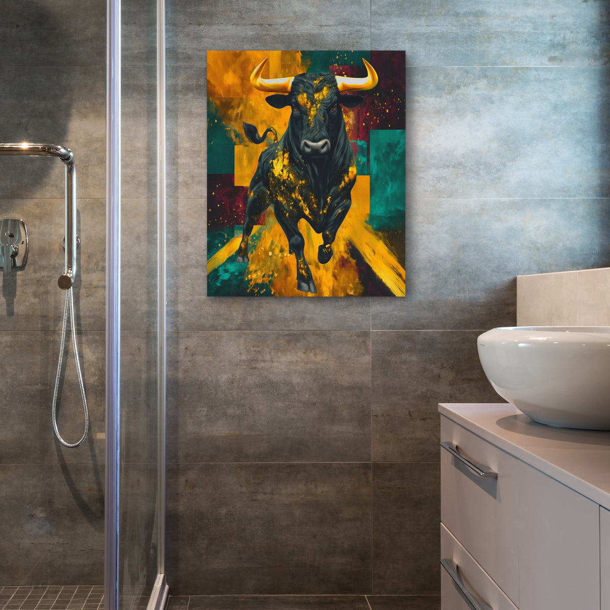 Gilded Storms Fury - Luxury Wall Art