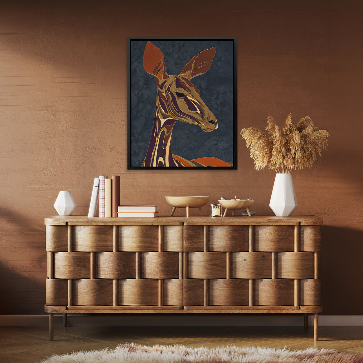 Giraffe Autumn Silhouette