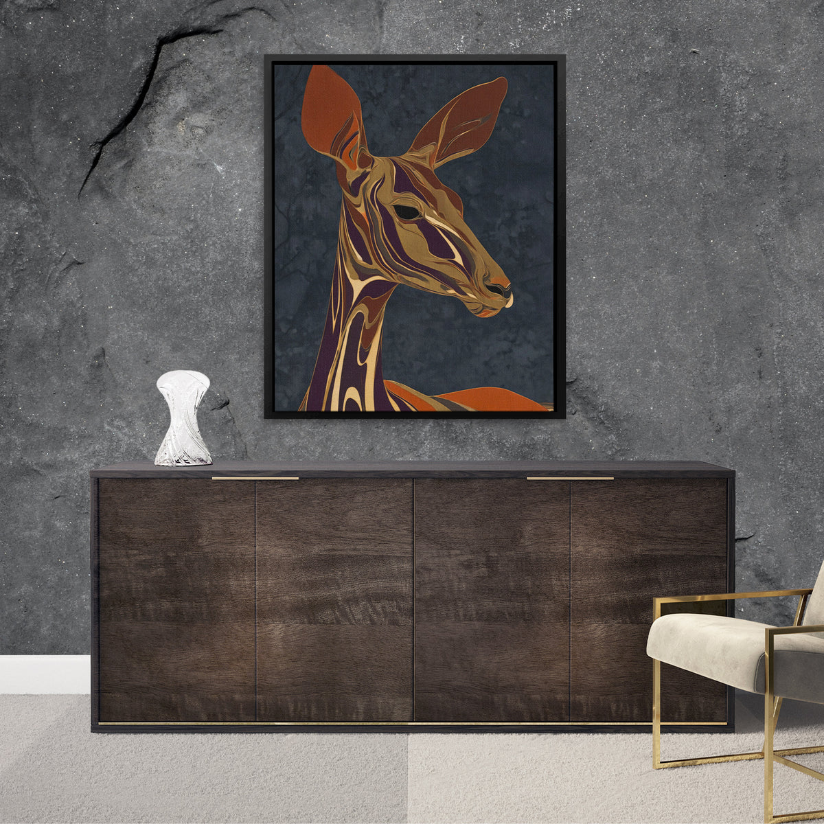 Giraffe Autumn Silhouette