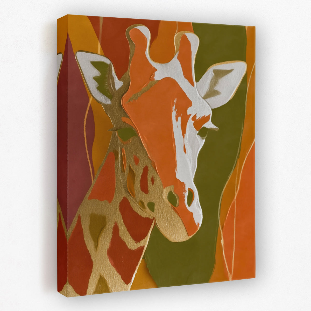 Giraffe Color Field — Giraffe Color Field Portrait   Side View   Mirror 281