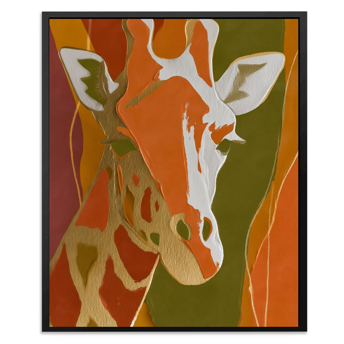 Giraffe Color Field — Giraffe Color Field Front Facing Portrait2 89