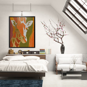 Giraffe Color Field — Giraffe Color Field Lighted Room 161