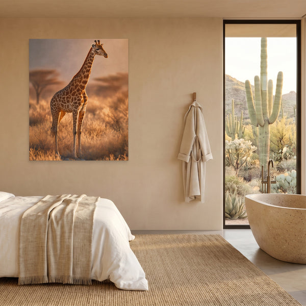 Giraffe Dawn Solitude in a room